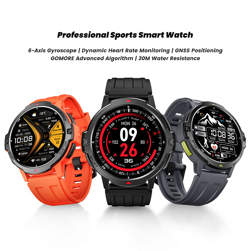 新型ミリタリーGPSスマートウォッチ 3ATM防水 580m - Smartwatch Timex Watches For Women のレビューと価格