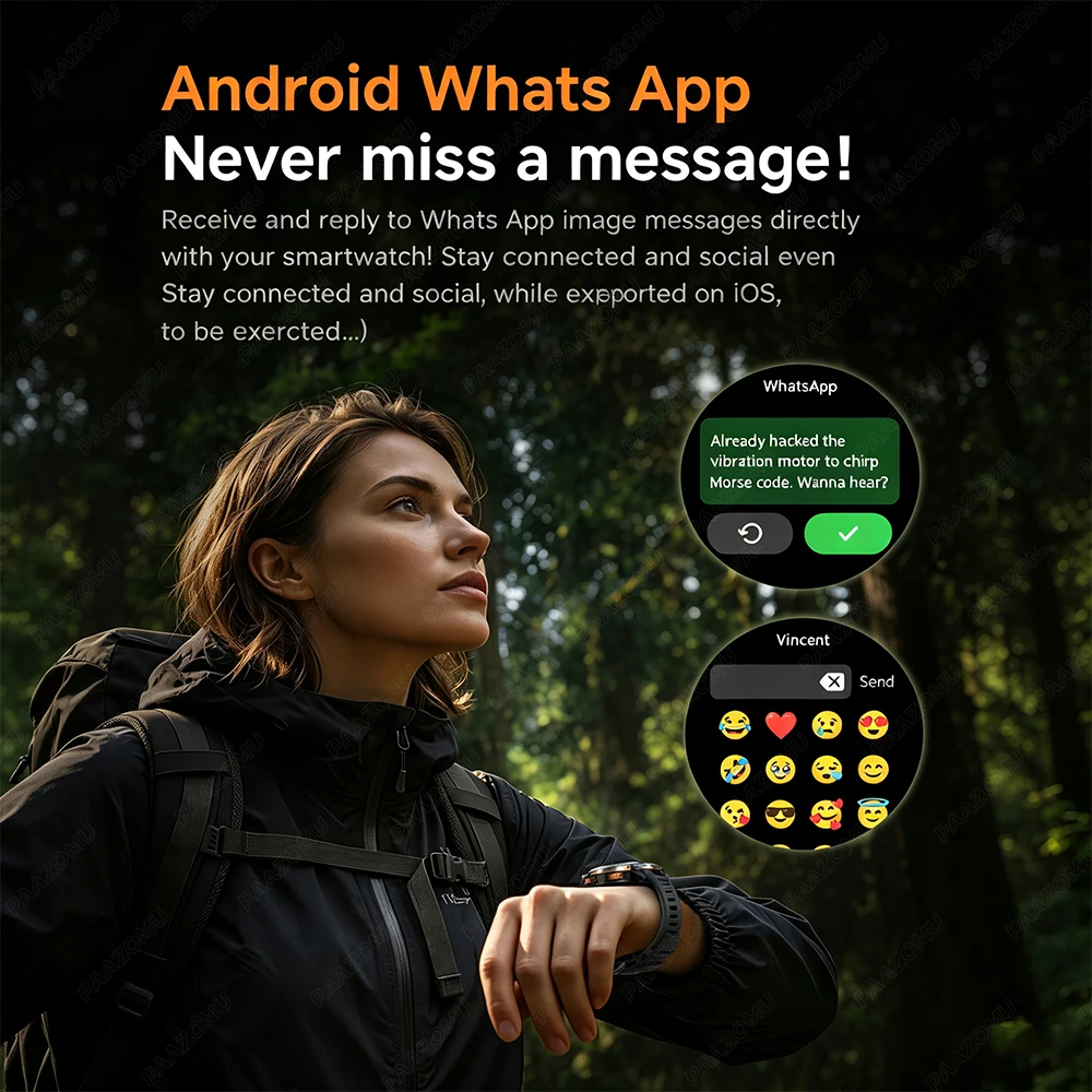 2026年新型GPSオフラインマップスマートウォッチ メンズ - Smartwatch Watch Whatsapp のレビューと価格