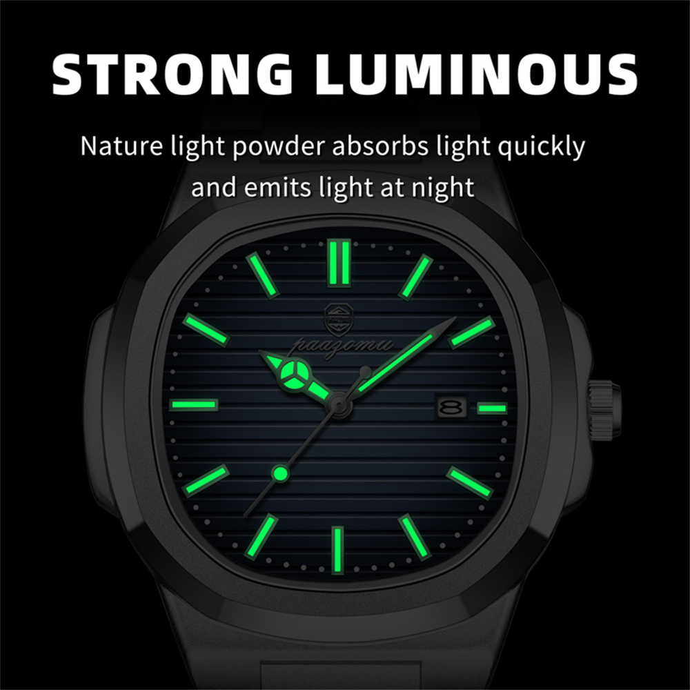 PAAZOMU ビジネスメンズスクエアウォッチローズゴールド - Smartwatch Luxury Watches のレビューと価格