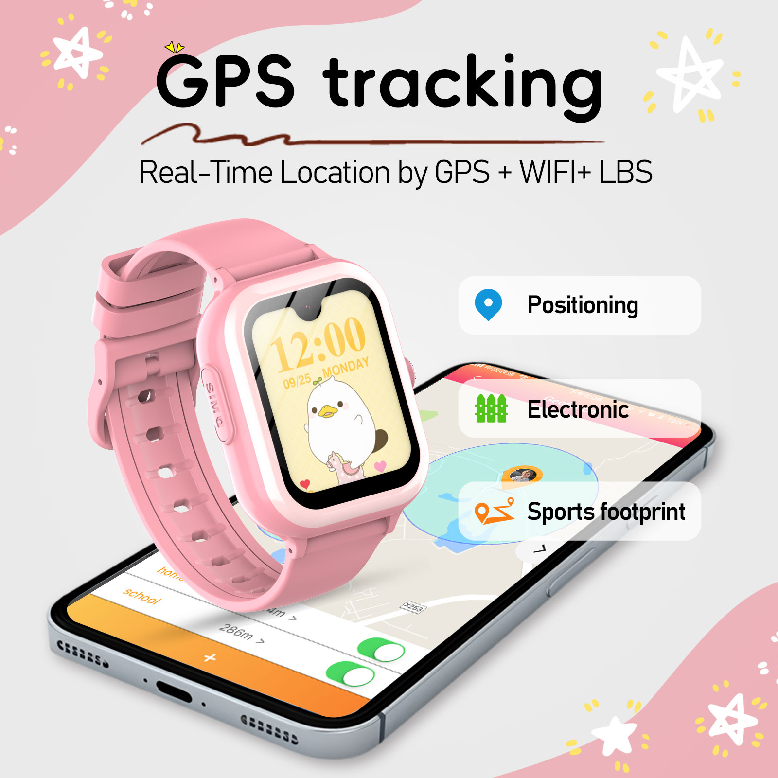 Wonlex 4Gキッズスマートウォッチ、1.78インチAM - Smartwatch Watch Whatsapp のレビューと価格