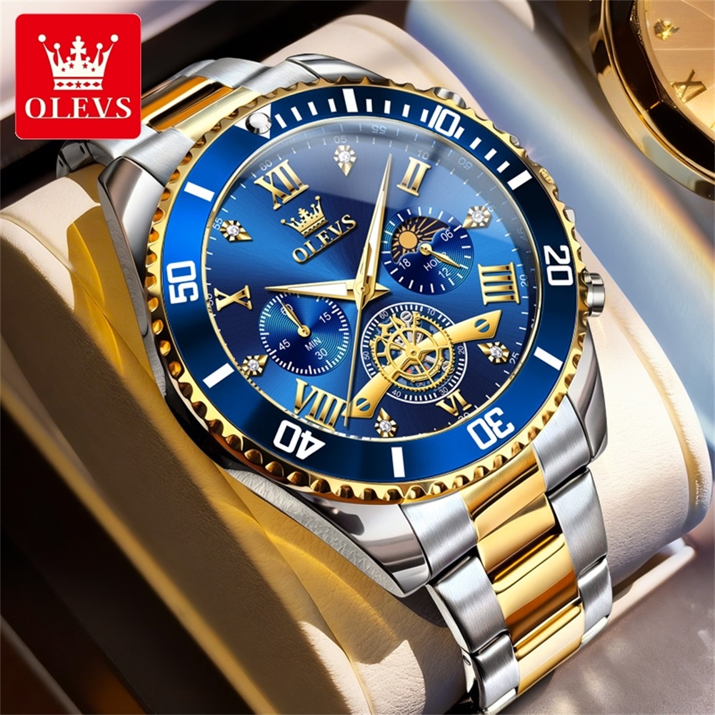 高級 OLEVS クォーツゴールドメタルバンド腕時計サンムー - Smartwatch Luxury Watches のレビューと価格