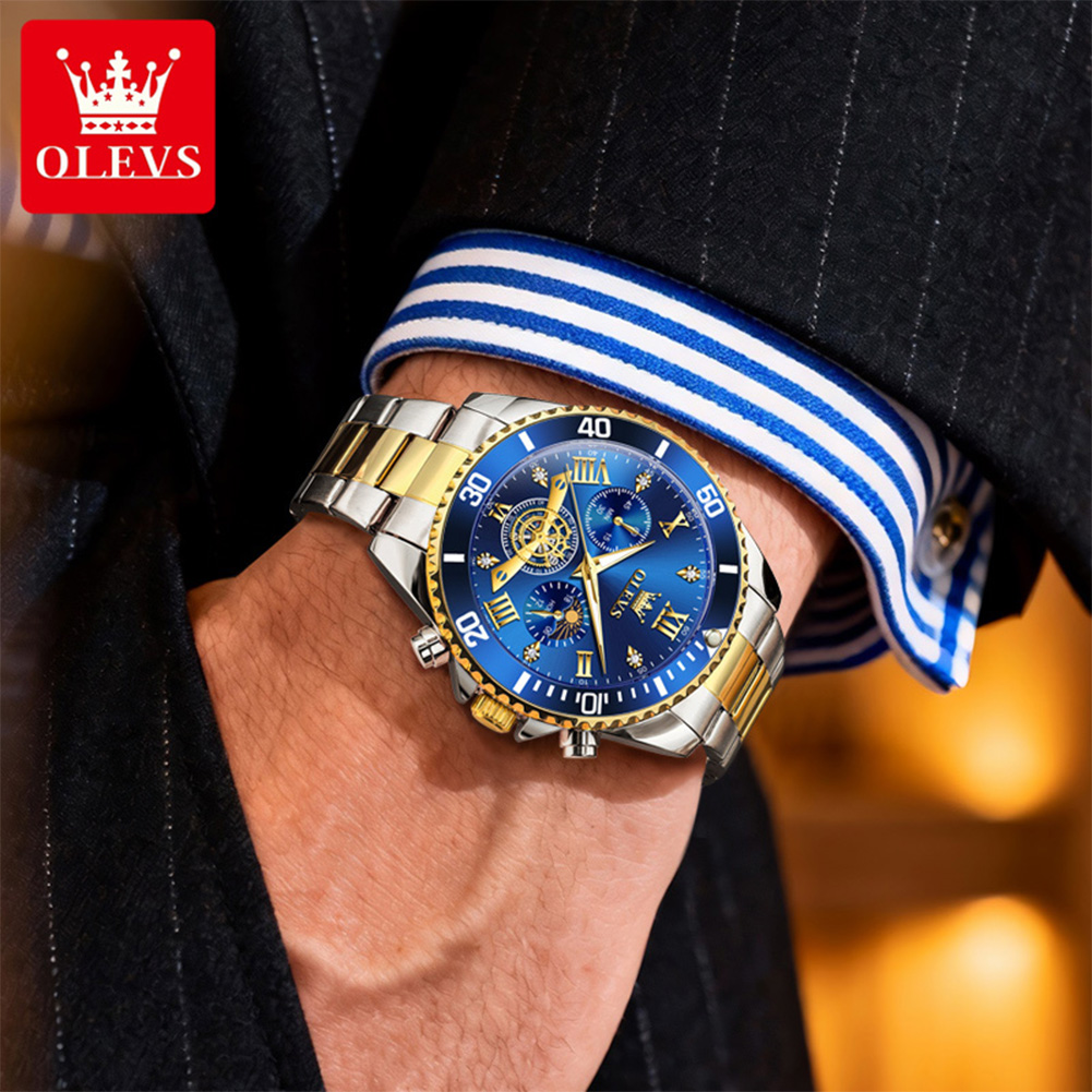 高級 OLEVS クォーツゴールドメタルバンド腕時計サンムー - Smartwatch Luxury Watches のレビューと価格