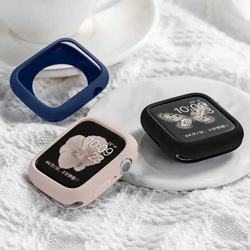 Apple Watch用シリコンバンパー,保護ケース,iwa - Iwatch Smartwatch Series 7 のレビューと価格