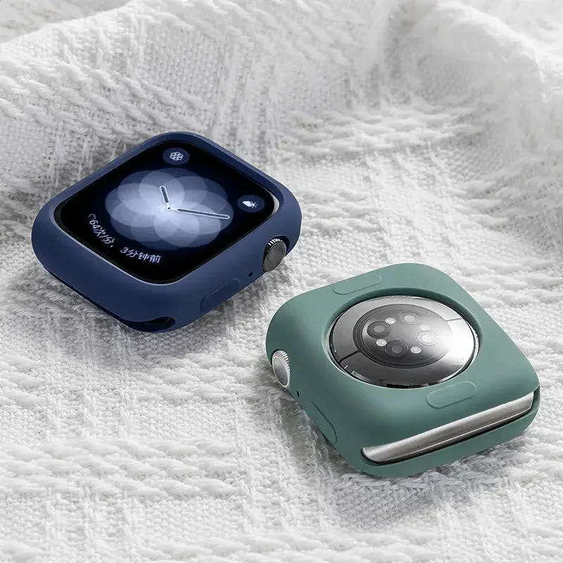 Apple Watch用シリコンバンパー,保護ケース,iwa - Iwatch Smartwatch Series 7 のレビューと価格
