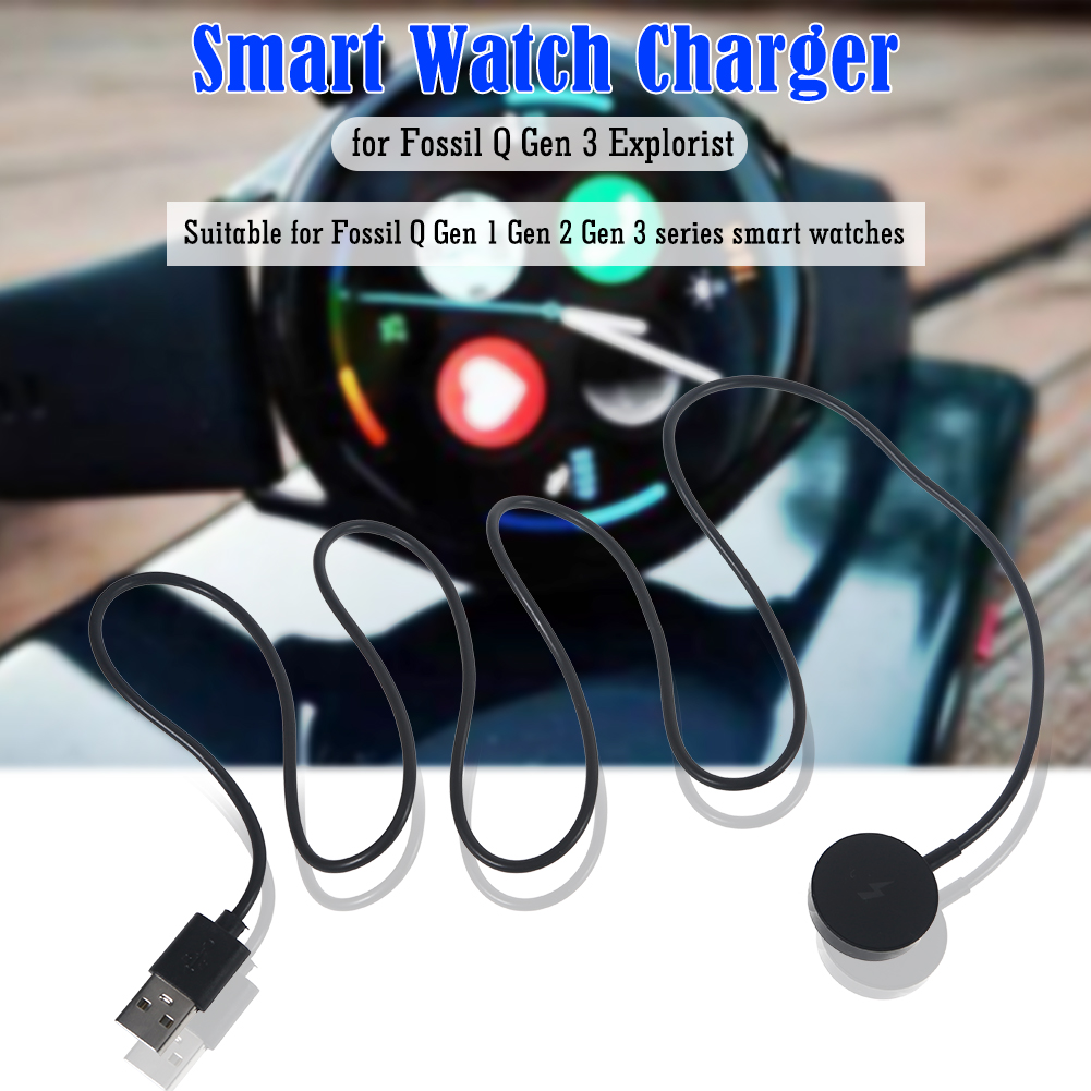 時計充電ケーブル USB 充電ドックケーブル 時計電源クレー - Fossil Watches Smartwatch Charger のレビューと価格