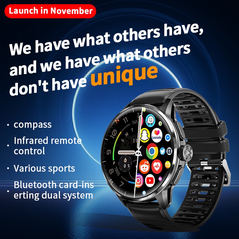 H100スマートウォッチ 1.8インチ AMOLED大型スク - Smartwatch Watch Whatsapp のレビューと価格