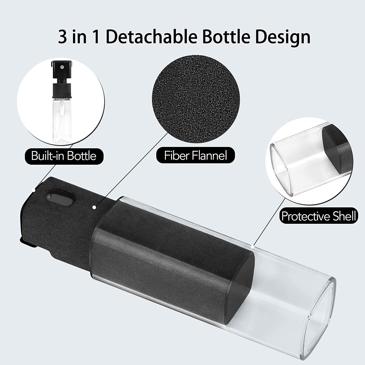 2 in 1スクリーンクリーナースプレーキット、ポータブルス - Watch Polishing Cloth のレビューと価格